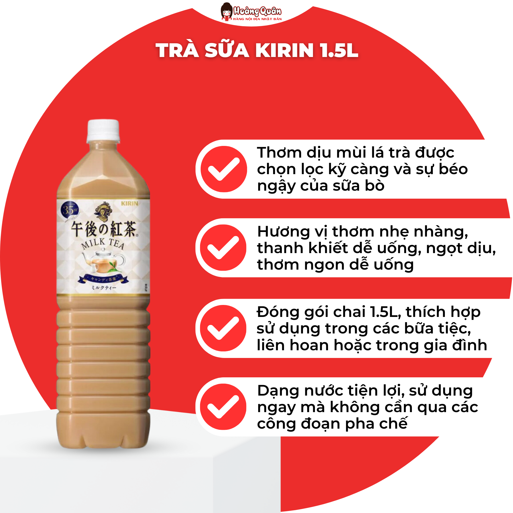 Trà Sữa Kirin 1.5L Nhật Bản