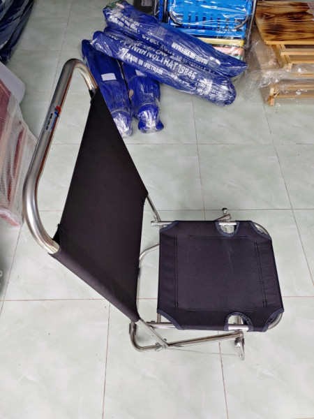 Ghế xếp inox Phi 19 cao 86 cm