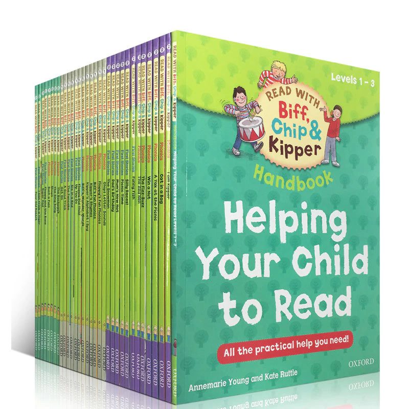 Bộ nhập - oxford reading tree level 1-2-3 - read with biff, chip & kipper - trọn bộ 33 cuốn
