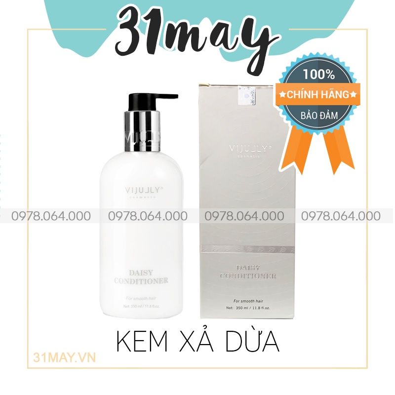 Dầu xả vijully cosmetics chính hãng - dầu xả daisy phục hồi tóc vi jully 280ml