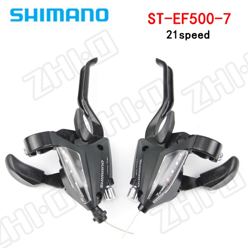 Tay bấm đề kèm tay thắng Shimano ST-EF500-7 (3x7)