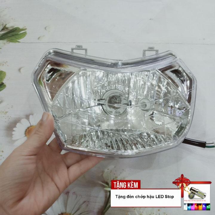 Đầu đèn pha xe scr full bộ g420 - tặng đèn chớp hậu led stop
