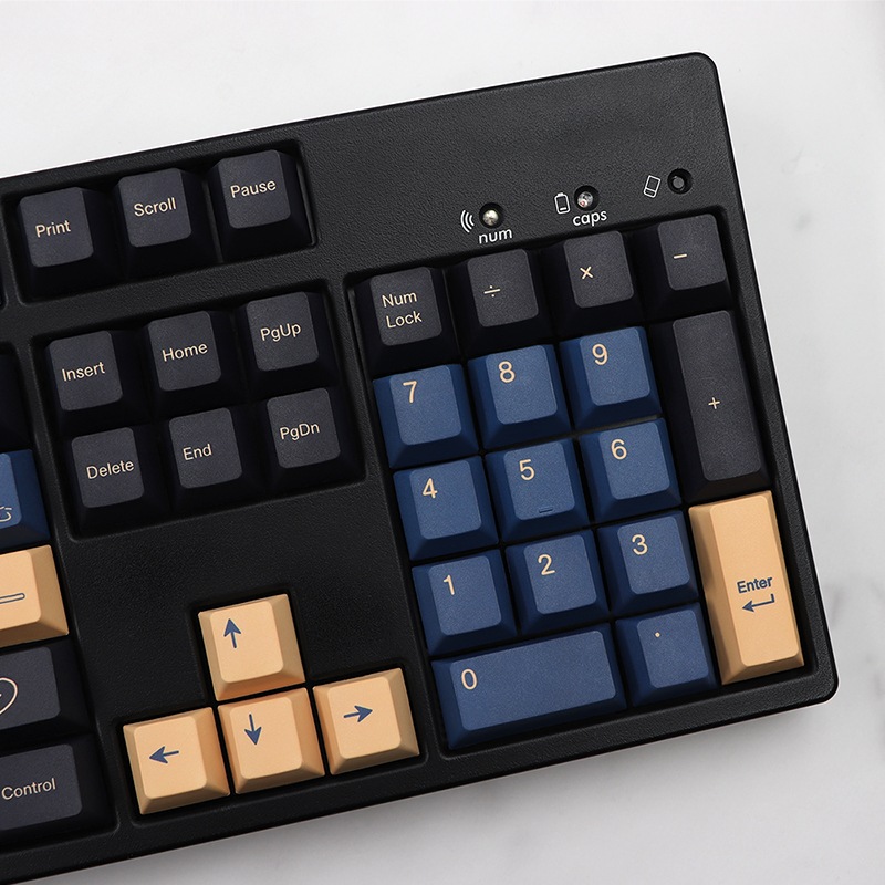 Keycap Cho Bàn Phím Cơ GMK Samurai Blue Thick PBT Cherry Profile 129 Phím