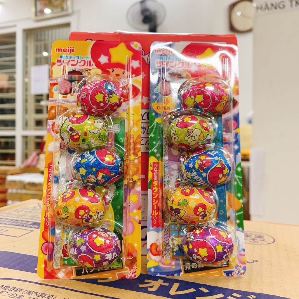 Kẹo Trứng Socola Meiji Twinkle Chocolate Egg Nhật Bản 26g