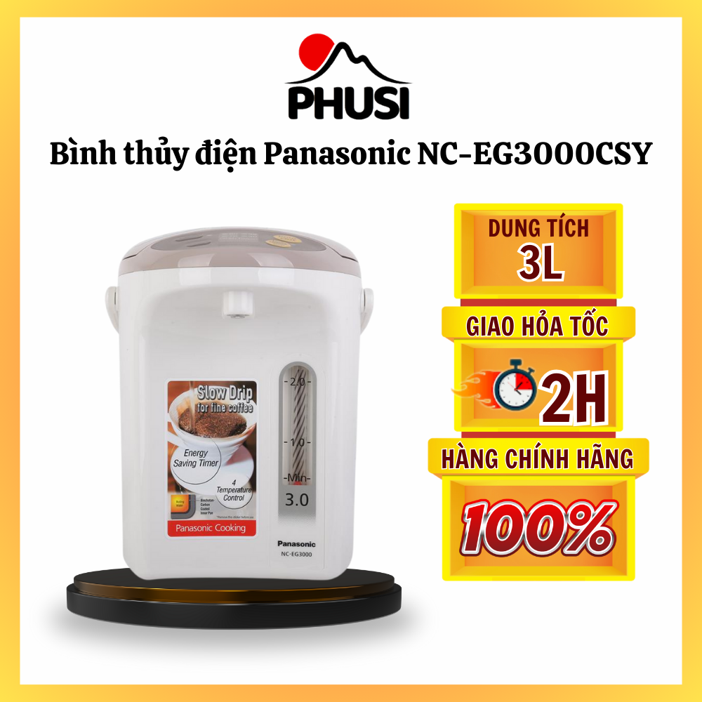 Bình thủy điện điện tử panasonic nc-eg3000csy 3 lít