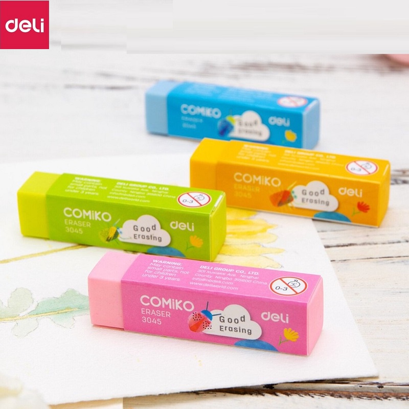 Gôm tẩy màu 4B Deli 3045 / Tẩy Comiko Deli E3045
