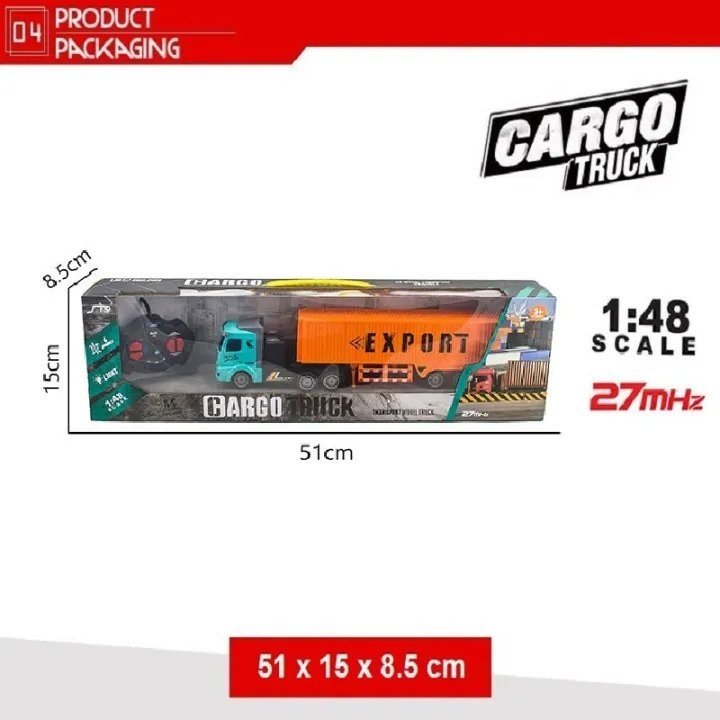 Xe tải đầu kéo điều khiển từ xa tỷ lệ 1:48 dành cho trẻ em Toy Đồ Chơi