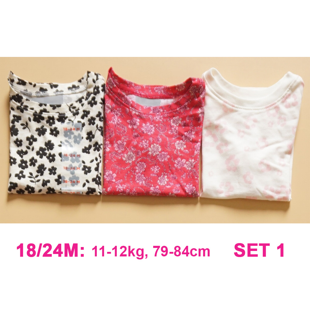 [Chọn set] SET 4 ÁO THUN BÉ GÁI OLD NAVY 1-5 TUỔI (11-20KG) VNXK SET 3-4 ÁO PHÔNG CỘC TAY MỎNG MÁT 1-5 TUỔI CỰC XINH Set 3/4 áo thun COTTON ngắn tay size nhí xuất dư xịn, chất siêu mát,