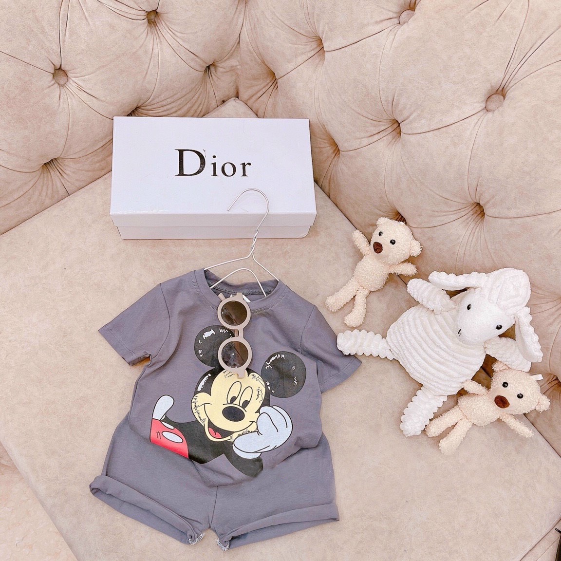 BỘ MICKEY 2 MÀU CHO BÉ 8-18Kg