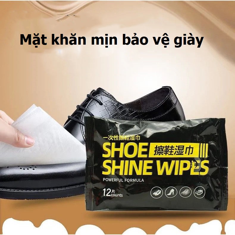 Khăn Giấy Lau Giày Thể Thao gói 12 miếng