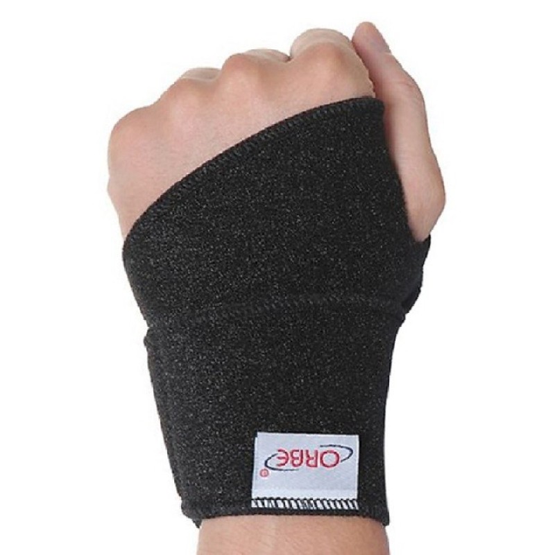 Combo 2 chiếc Băng thun cổ tay ORBE - Băng thun thể thao bảo vệ cổ tay - ORBE -25(Đen)
