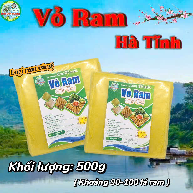 1 xấp 500g (khoảng 90-100 lá ram)_Vỏ Ram Hà Tĩnh_Vỏ Ram Loại Vàng