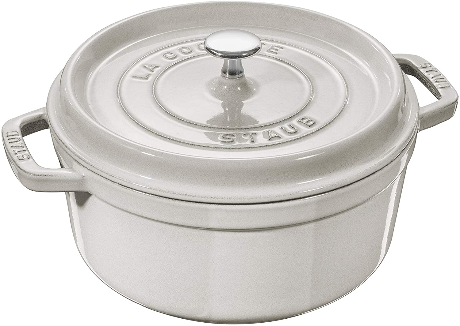 Nồi gang staub white truffle 24 cm