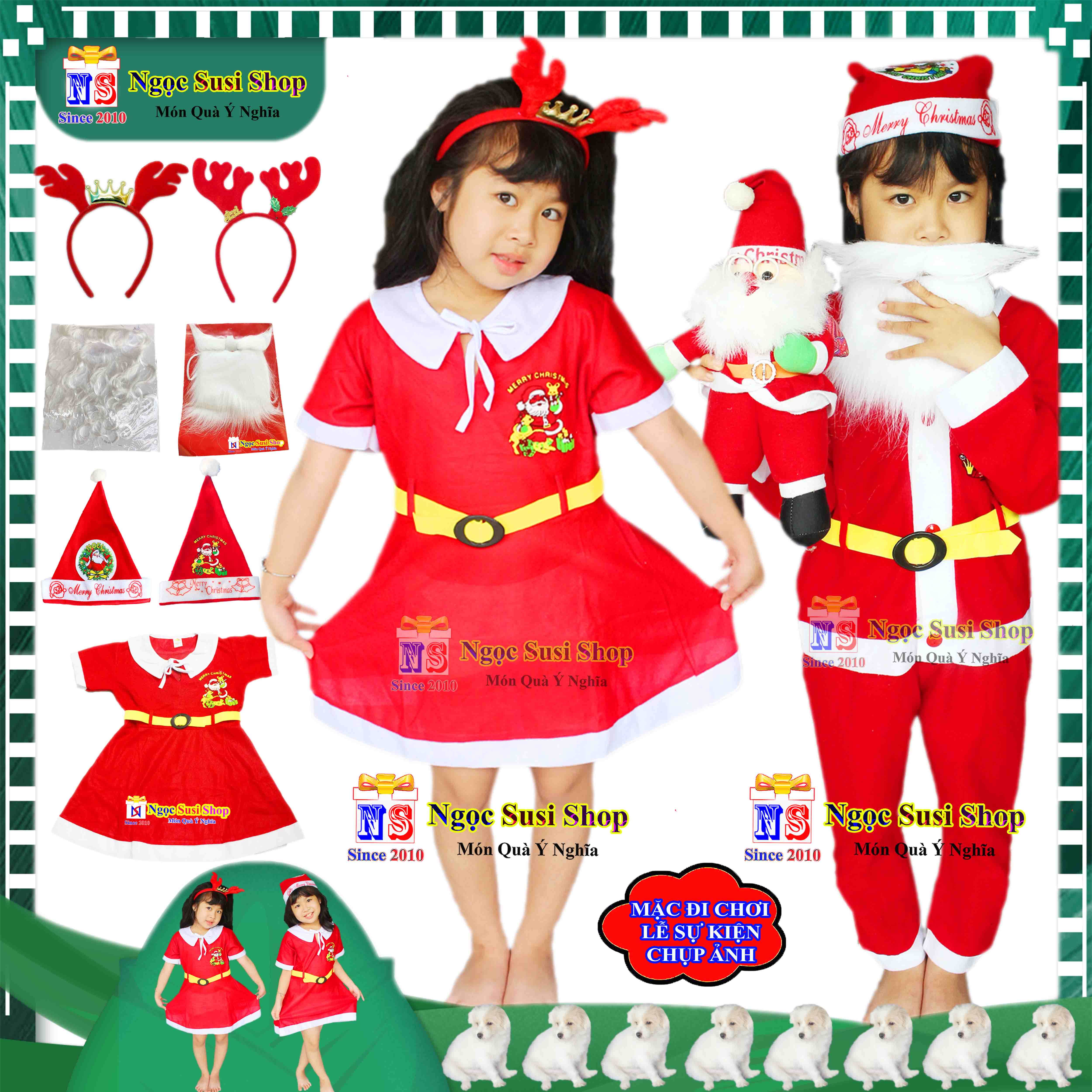 Giảm giá Đầm noel bé gái dcn01  BeeCost