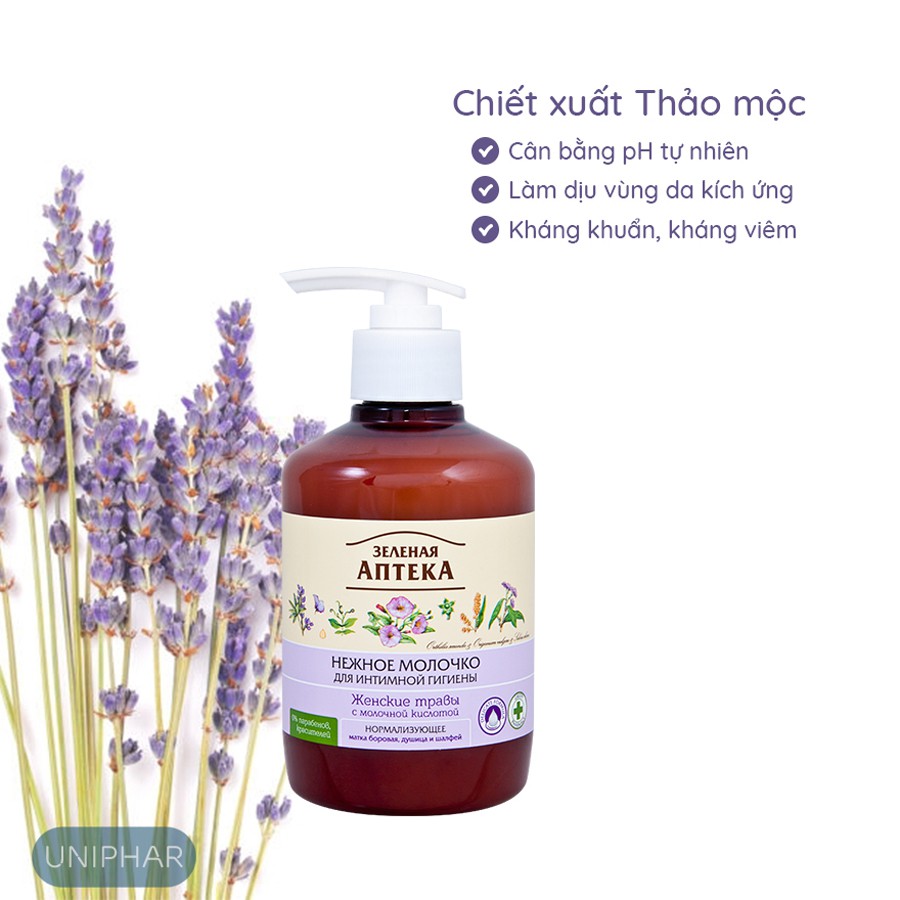 Dung Dịch Vệ Sinh Phụ Nữ Apteka Dạng Gel 370ml