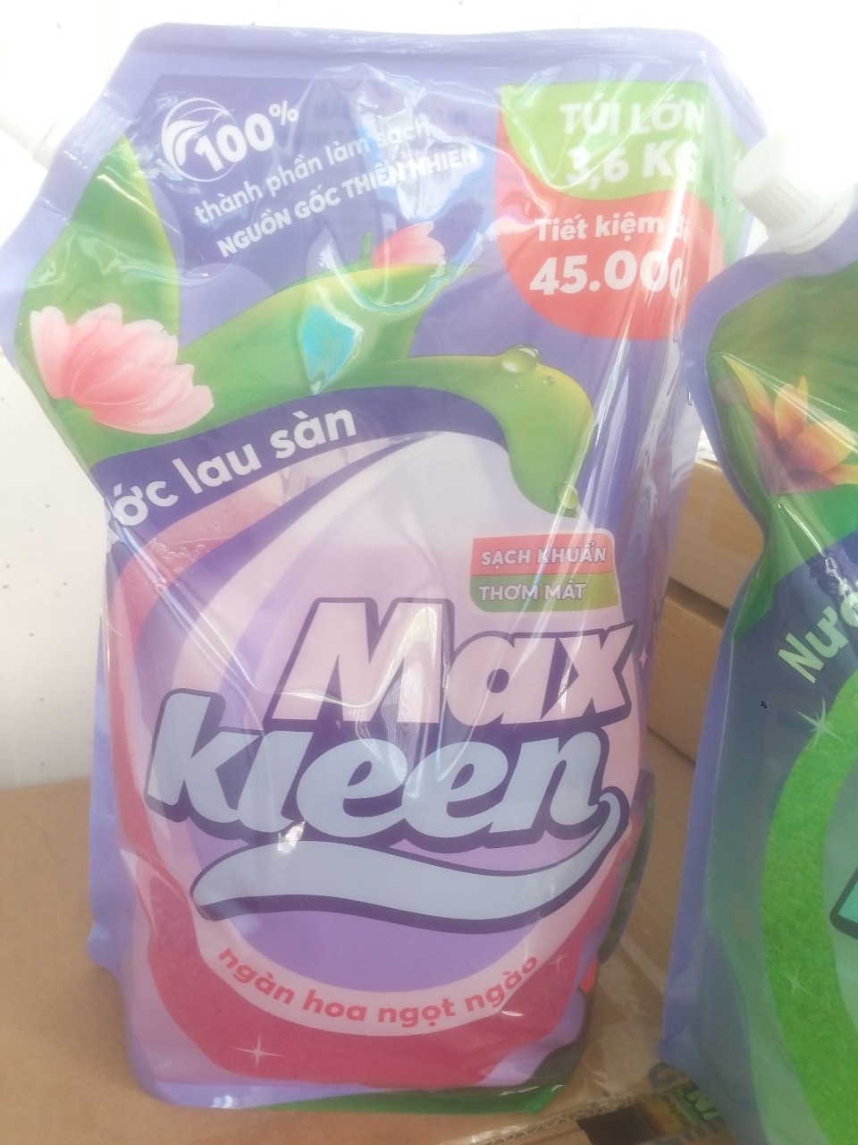 Nước lau sàn MaxKleen 3,6kg thơm mát sạch khuẩn