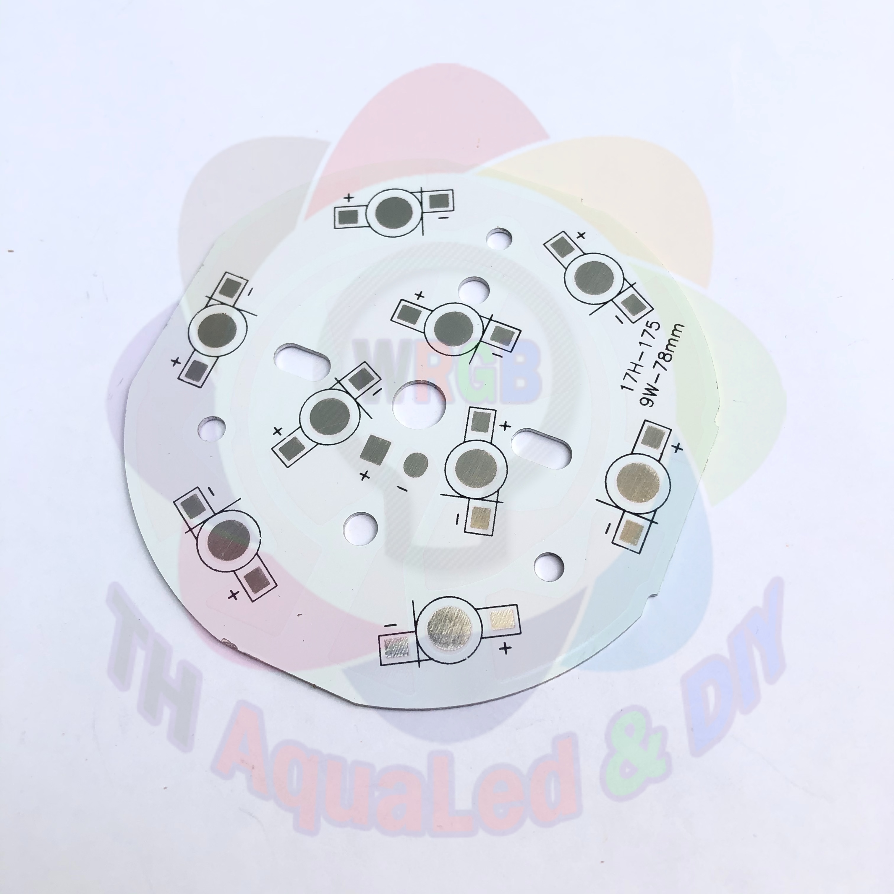 Mạch LED tròn 18 chip 100mm đế mạch 18 led nối tiếp sử dụng led luxeon mạch chuẩn dày tối ưu hóa điện năng và công suất