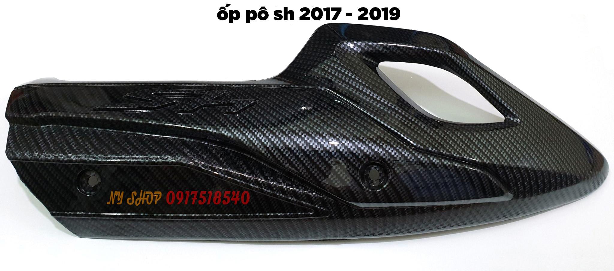 COMBO ỐP PÔ VÀ CHỤP ĐUÔI PÔ SƠN CARBON SH 2017 - 2019