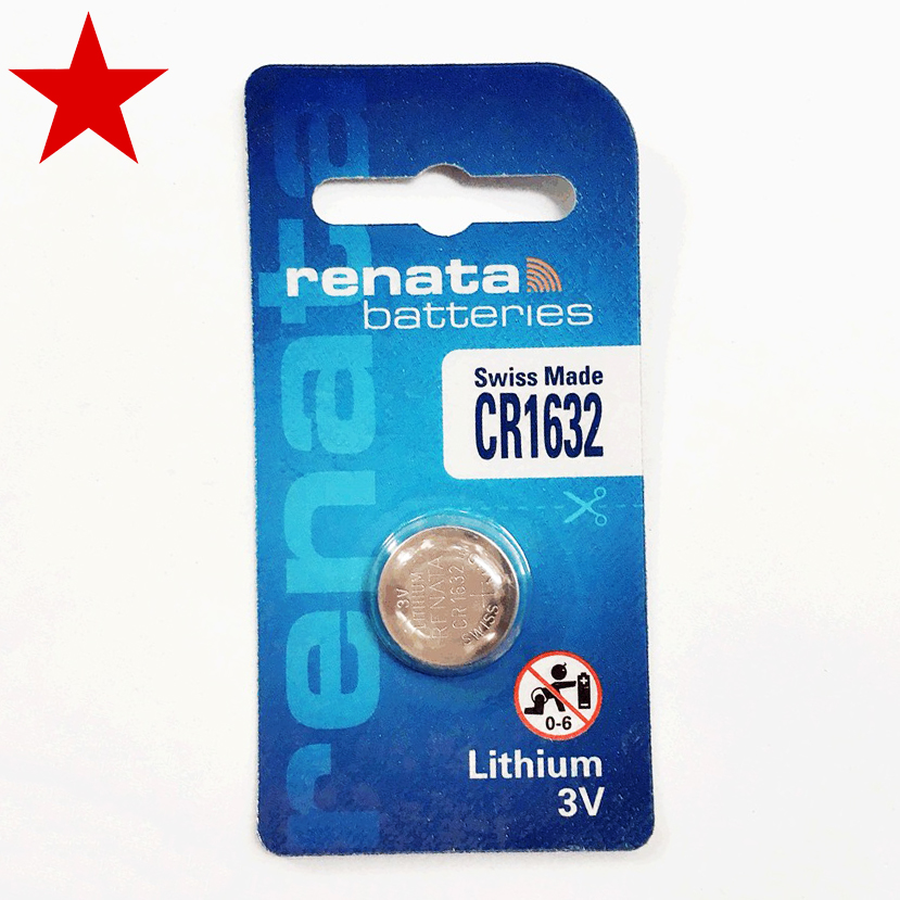 Pin Renata CR1632 Lithium 3V, pin 1632 chính hãng Renata - Vỉ 1 viên