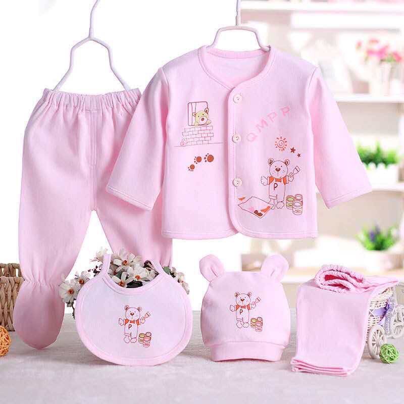 Sét 5 chi tiết bộ sơ sinh xuất nhật cao cấp