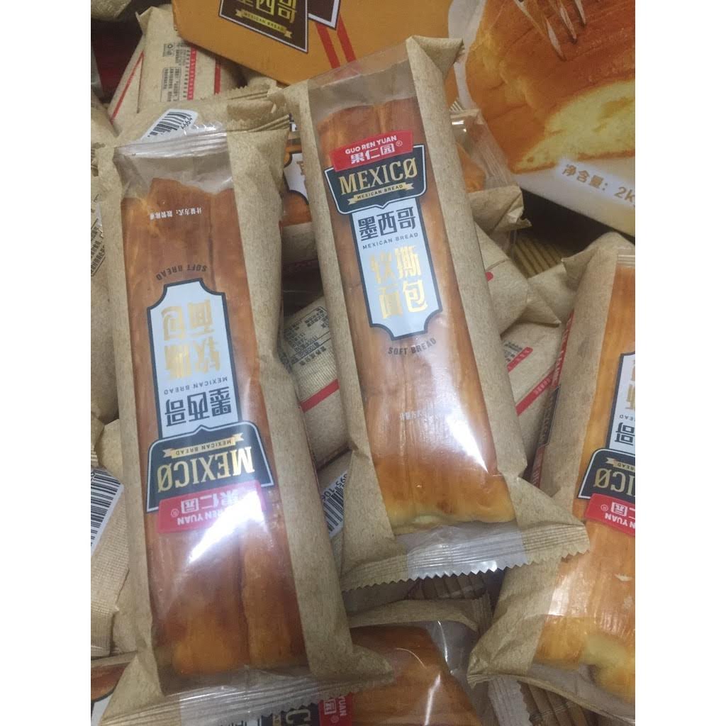 [ Sẵn hàng ] Combo 2000g (1 thùng ) BÁNH MÌ MEXICO siêu ngon