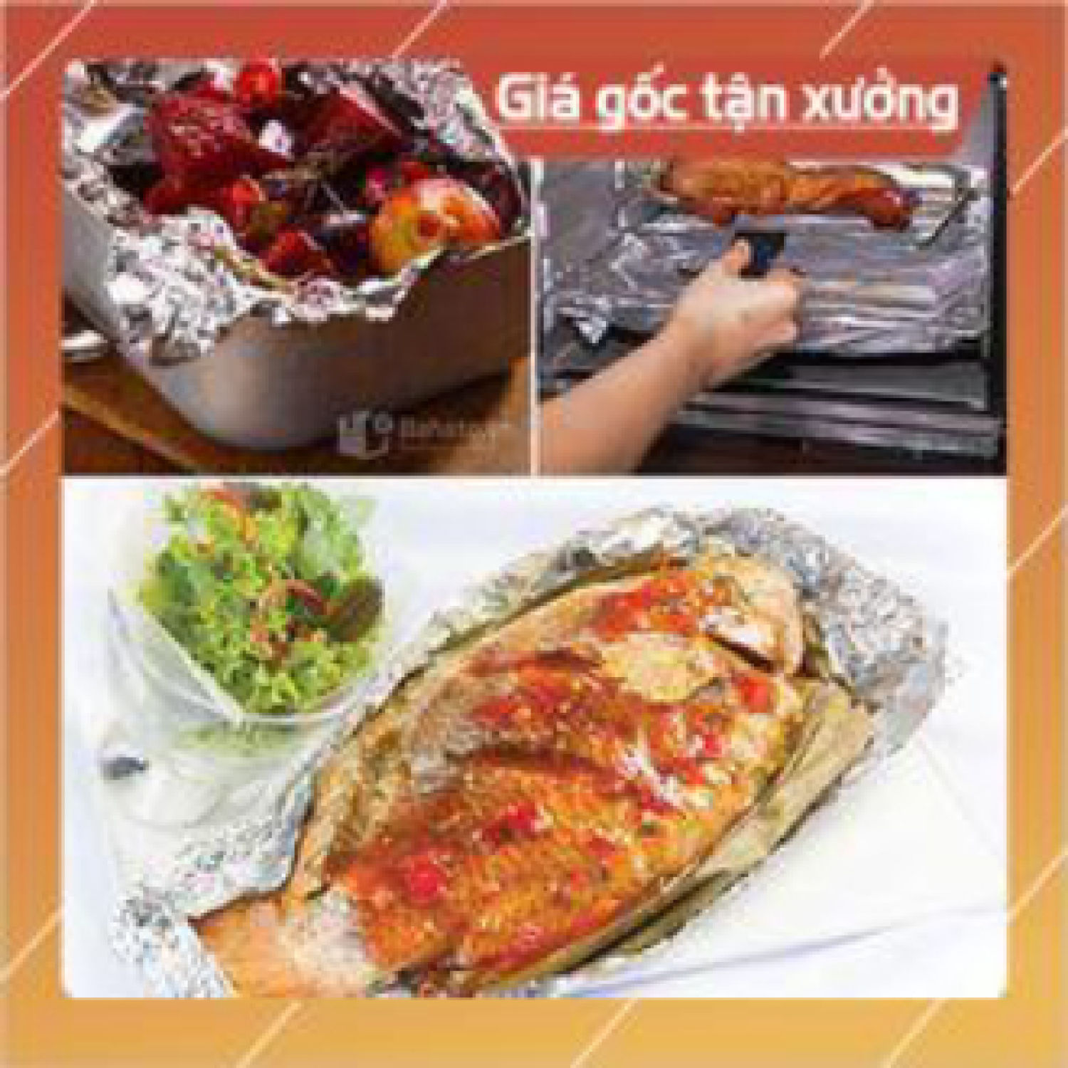 CUỘN GIẤY BẠC NƯỚNG ĐỒ ĂN ALUMINIUM (size 30cm x 5m)