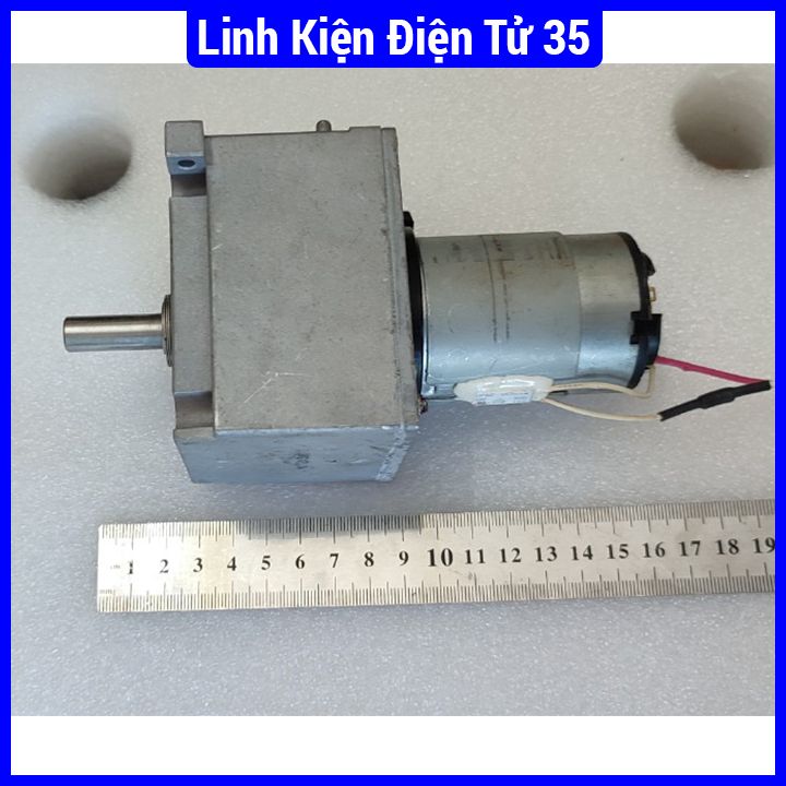 Motor giảm tốc 220VDC trục động cơ 10mm mặt bích 86.8cm