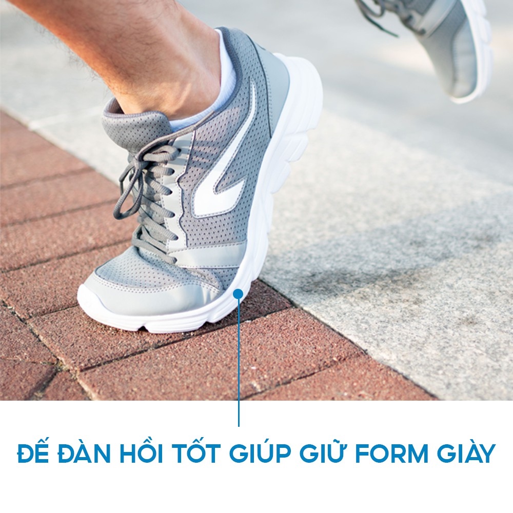 Giày chạy bộ nam Decathlon Run One siêu nhẹ - Xám