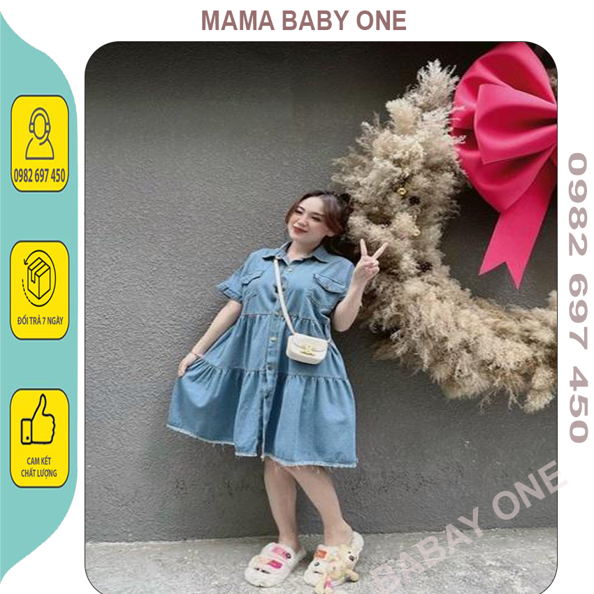 Váy bò bầu chất đẹp quảng châu-váy bầu công sở ,tiệc,dáng babaydoll chất bò mềm cực xinh