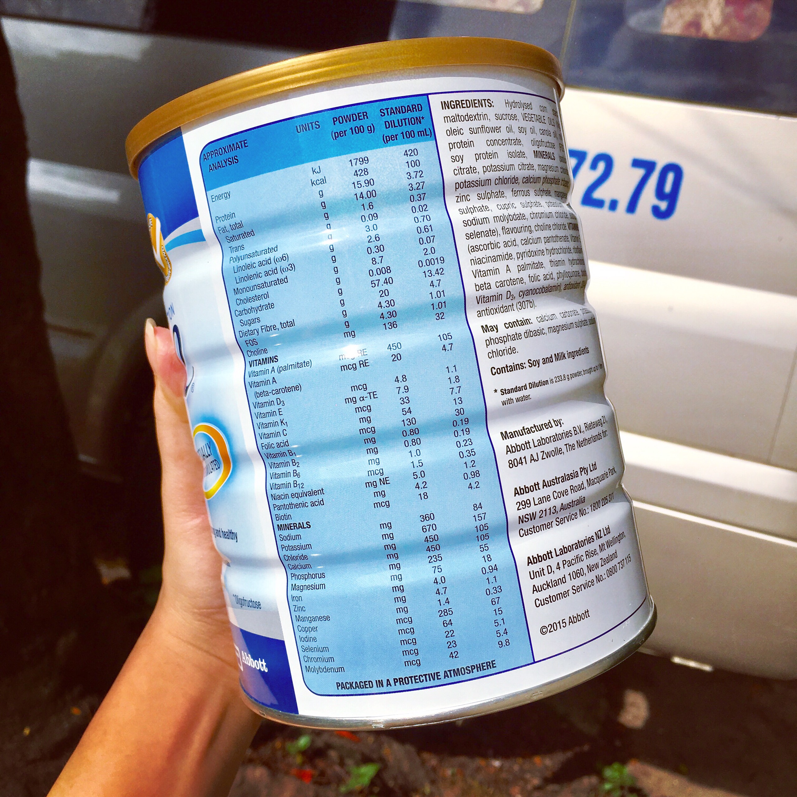 Sữa Ensure Úc 850g