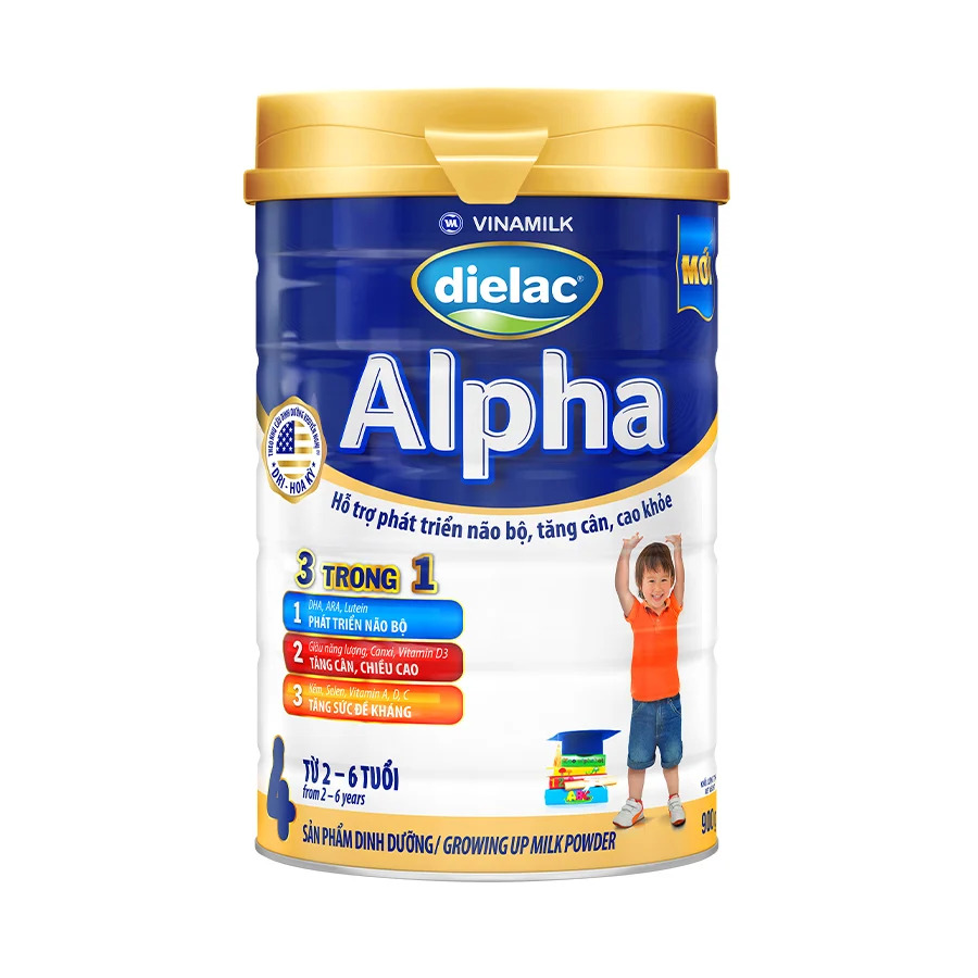 Sữa bột Dielac Alpha 3 và 4 (900g)