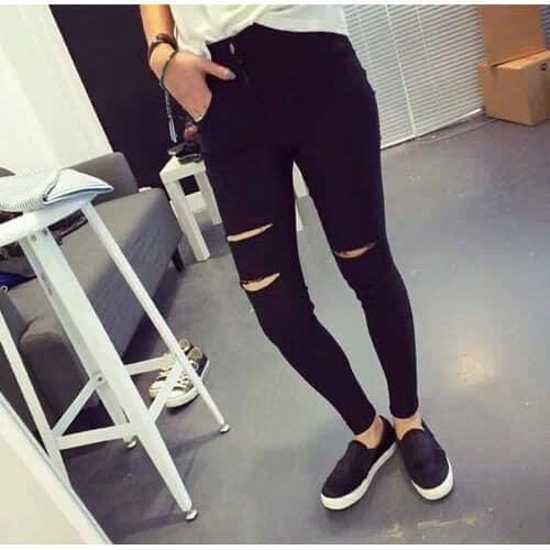(ẢNH THẬT) QUẦN THÔ KAKI RÁCH  CO DÃN 4 CHIỀU CỰC HÓT