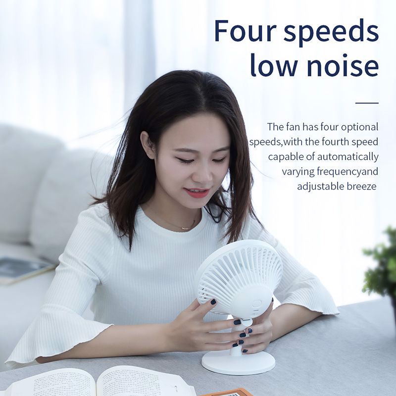 Quạt mini để bàn Baseus Ocean Fan, Pin sạc 2000mAh, 3 mức tốc độ