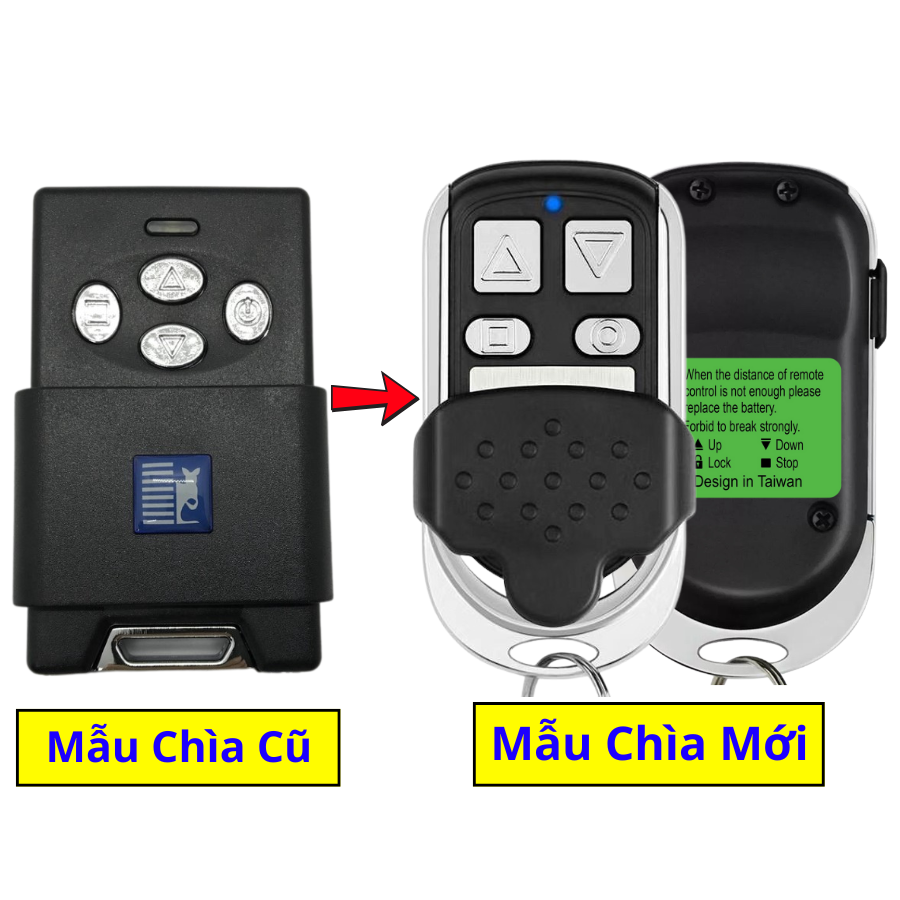 Chìa khóa remote Cửa Cuốn Austdoor