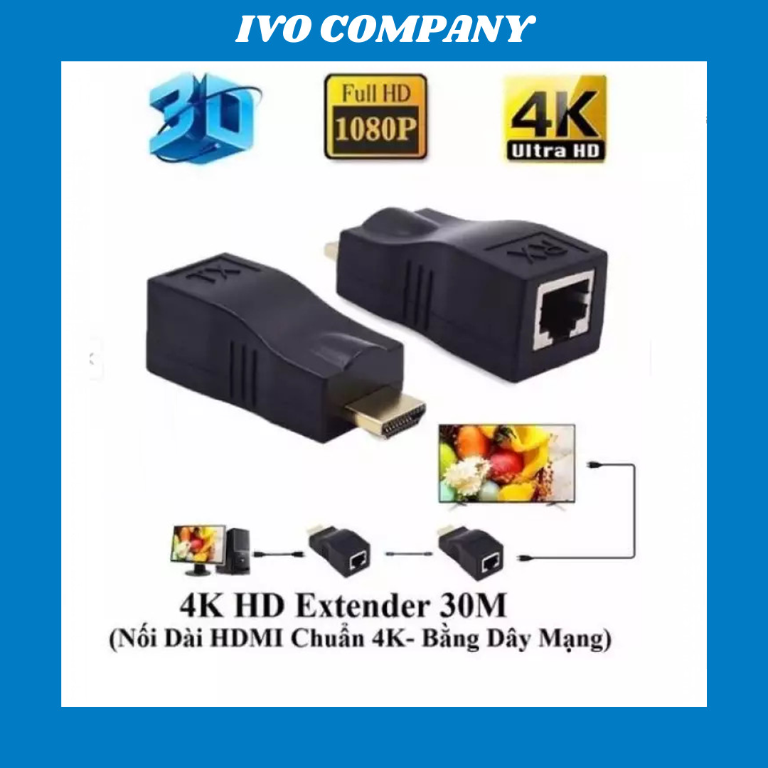 Bộ Chuyển Đổi HDMI Sang LAN 30m RJ45