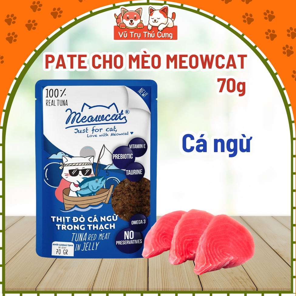 Combo 10 gói Pate Meowcat 70g cho Mèo