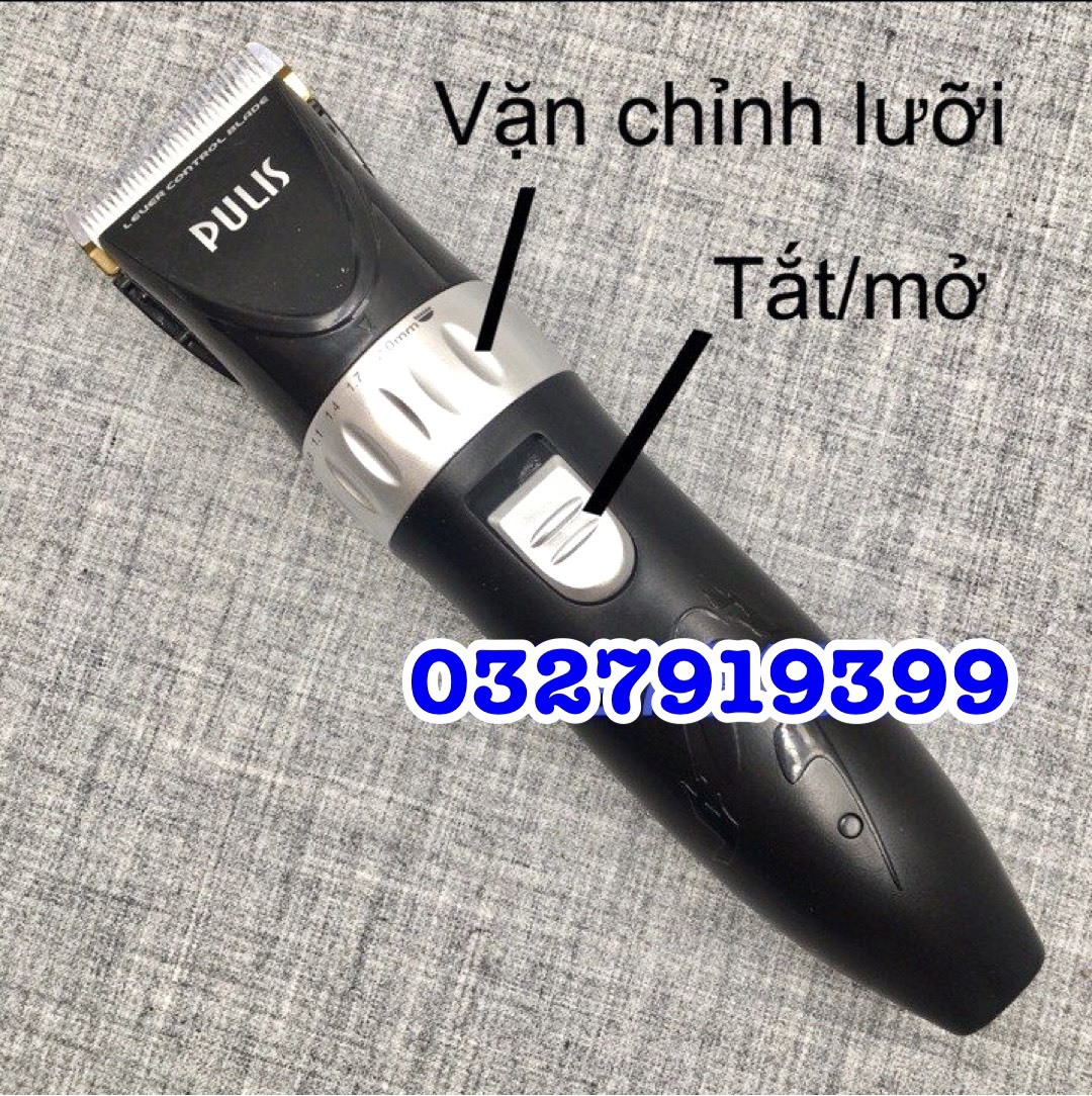 Pulis 2-Battery Hair Clipper Pulis 882 - New Model, Titanium & Ceramic Blades, 2200Mah Capacity, Highly Safe, 4-Hour Usage Time, High-End Trimmer