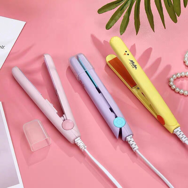 Máy Ép Tóc Mini Hình Thú - Máy Là Tóc, Uốn Duỗi Kẹp Tóc Đa Năng