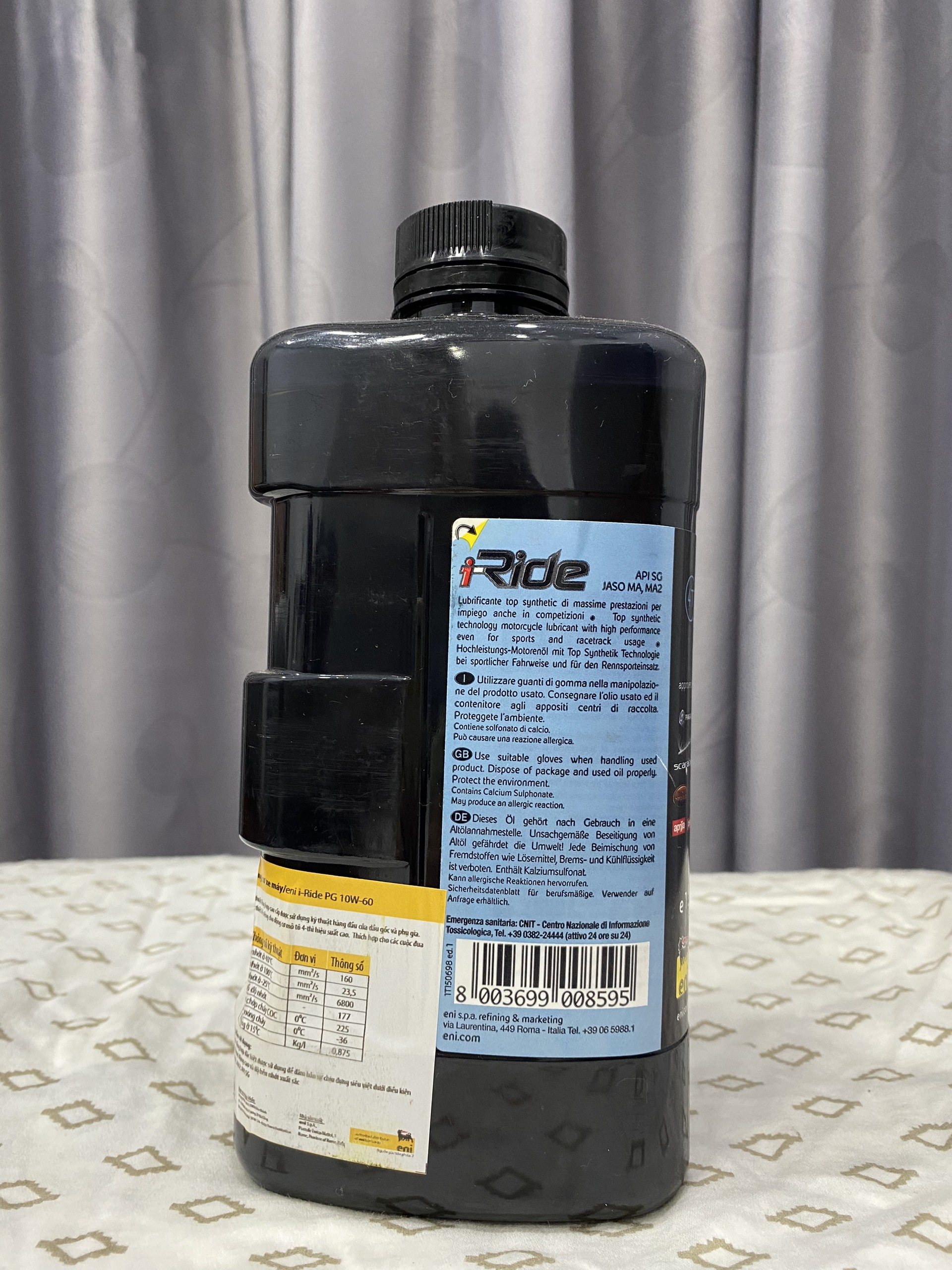 (HCM) Nhớt Eni I-Ride Racing 10W60 (nhập khẩu Ý)