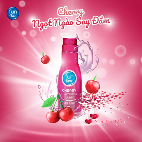 [HCM]gell boi tron Cherry 75ml ngọt ngào và tinh nghịch của hương vị cherry cho cuộc yêu thêm thú vị thoi trang nam nu cao su phong cách durec cao su bao