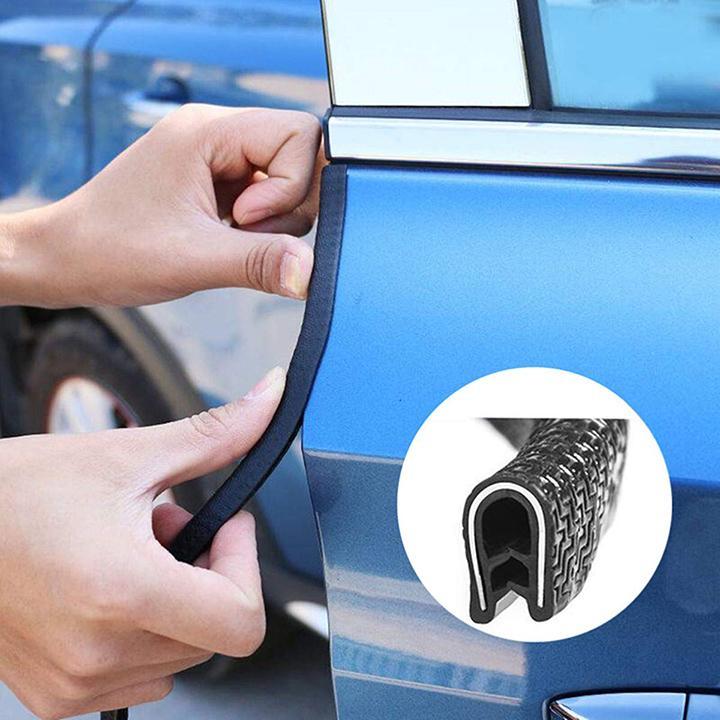 Steel core U bracket, door guard strip, crash rubber, U-shaped steel core rubber, car door crash strip
