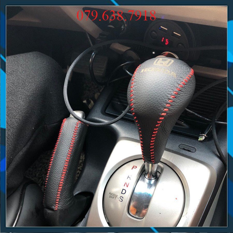 Bọc cần số, tay phanh xe honda civic số tự động