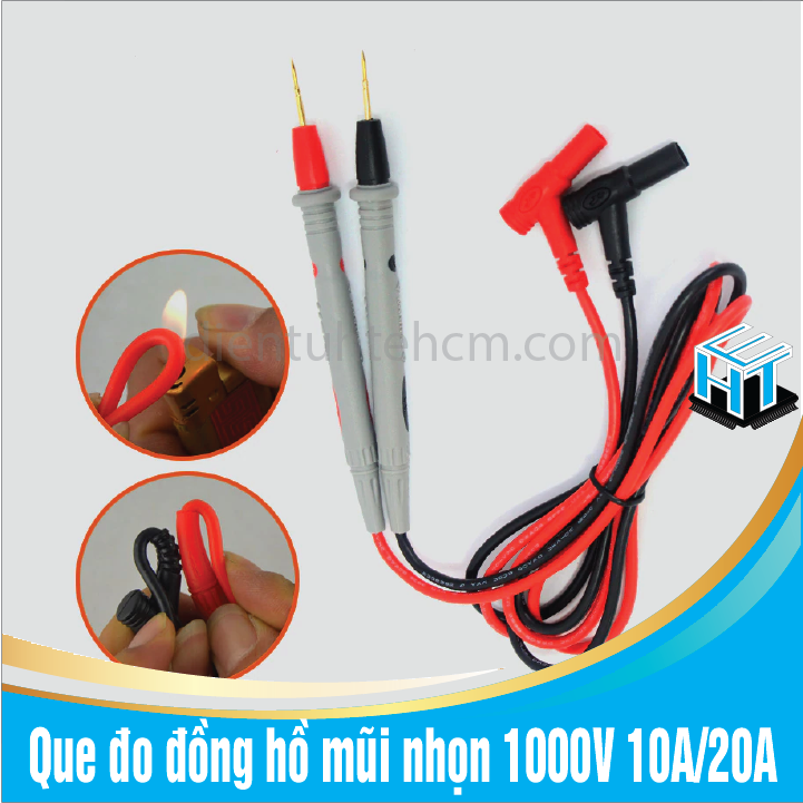 Que đo đồng hồ mũi nhọn 1000V 20A