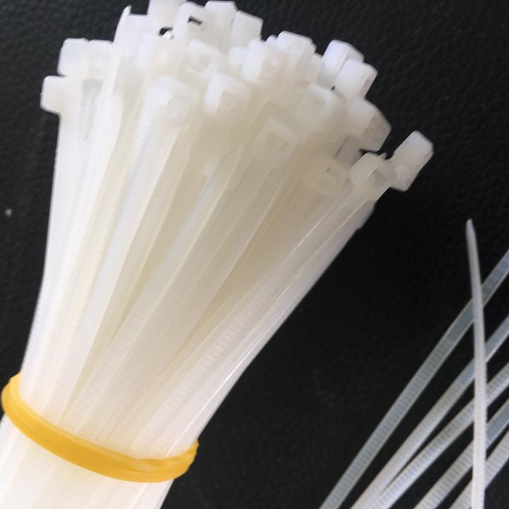 100 cái dây lạt nhựa, dây rút nhựa màu đen cỡ 4x200mm