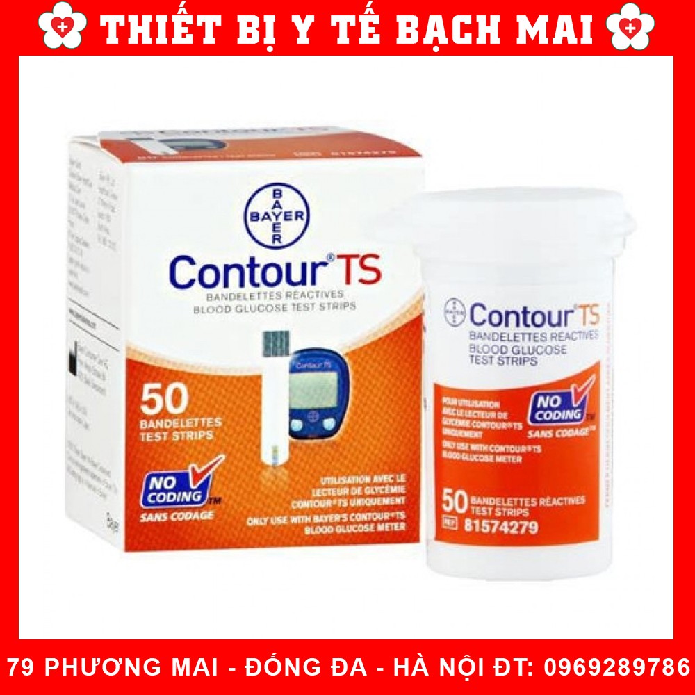 Que Thử Đường Huyết Bayer Contour TS [Hộp 100 Que] - Lọ 50 Que