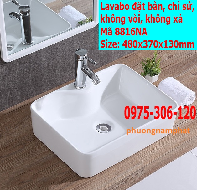 Chậu rửa mặt lavabo Đặt Bàn Đá 8816NA thương hiệu NA.GRAND