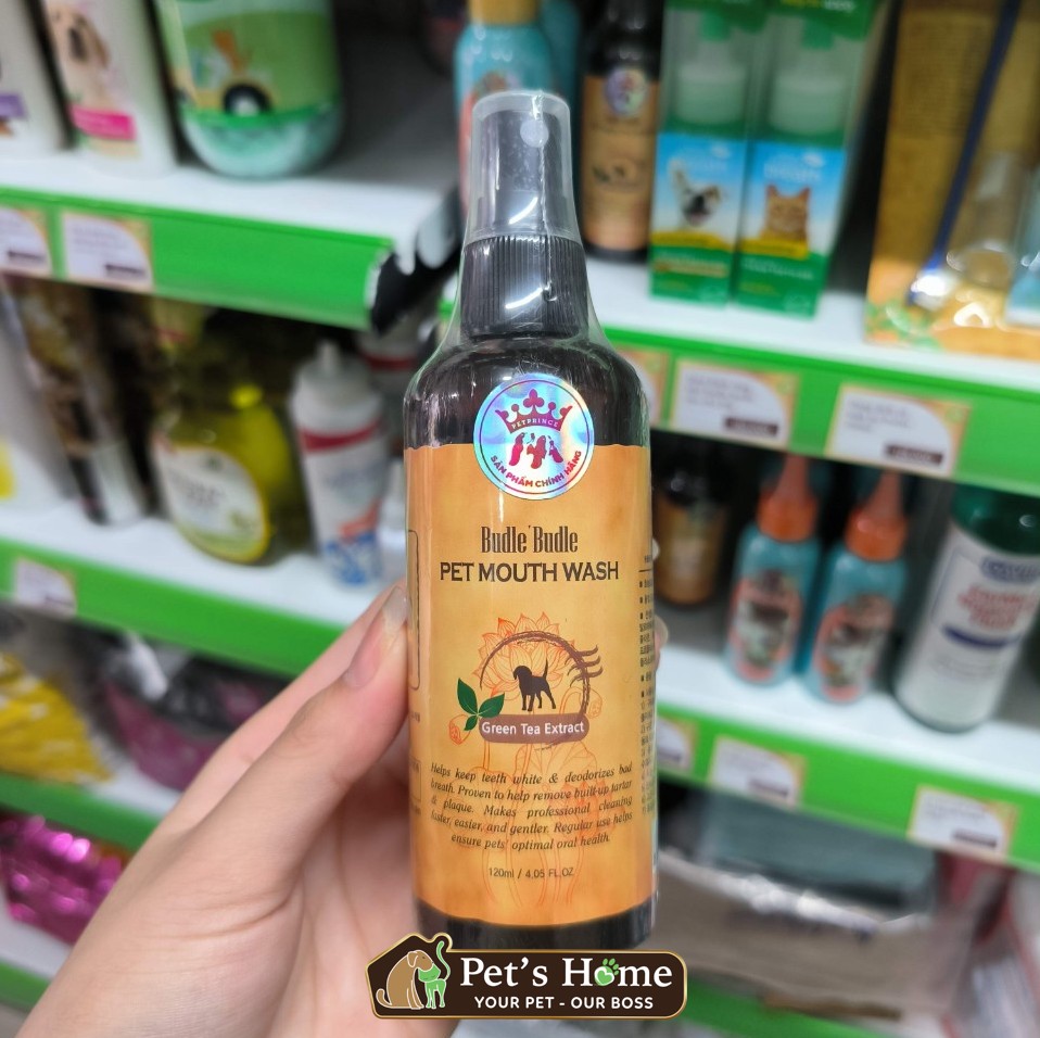 Xịt vệ sinh răng miệng Budle Budle cho chó 120ml
