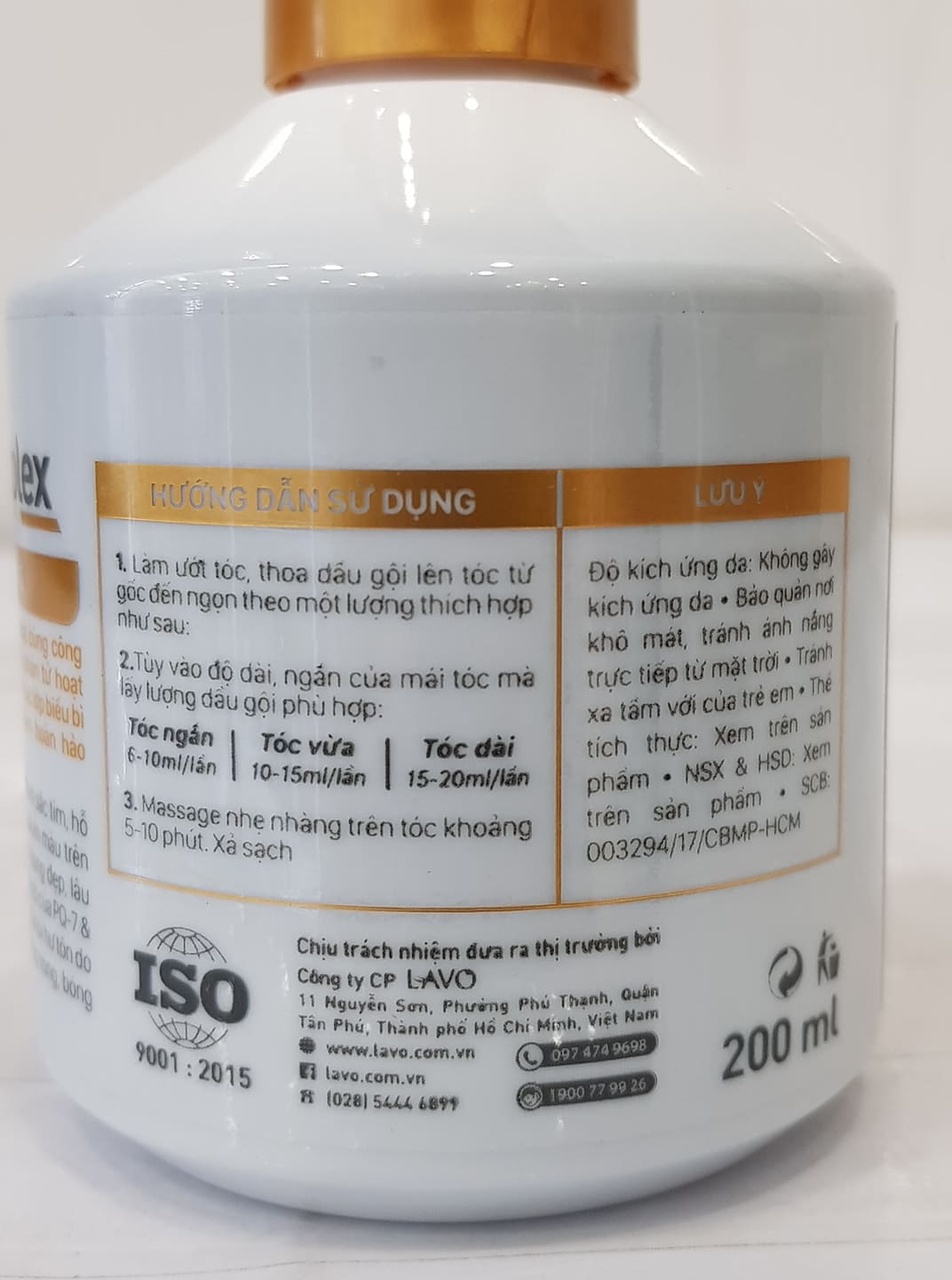Dầu Gội Khử Vàng LAVOX NANO COMPLEX 200ml