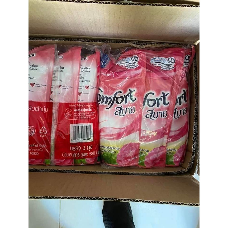 Nước xả vải Comfort Thái bịch 500ml - Màu Đỏ