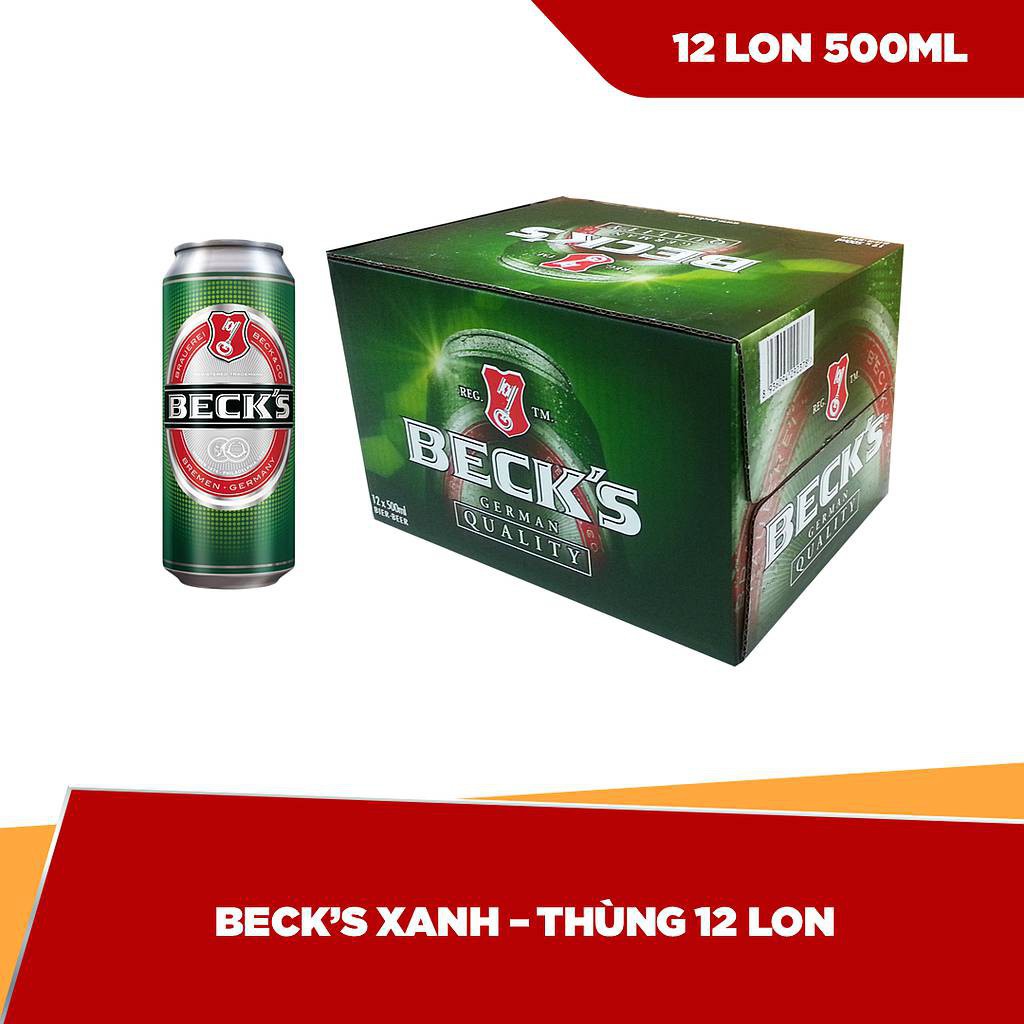 BIA BECK THÙNG 500ML 12 LON